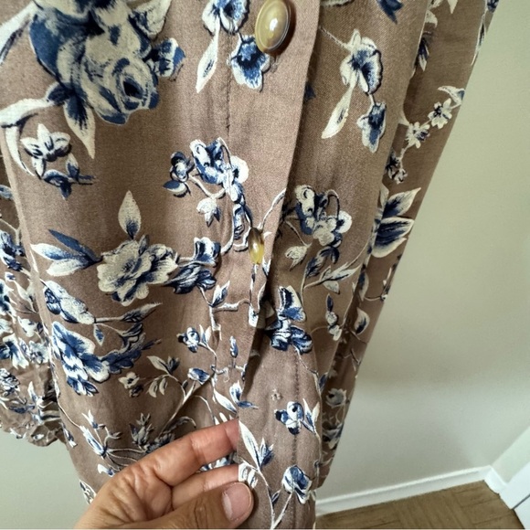 Vintage x Chablis Beige and Brown Sleeveless Maxi - Picture 4 of 11